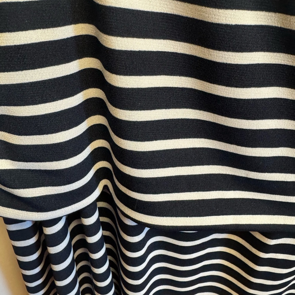 Christopher & Banks Black and White Strapless Dress - Picture 3 of 6